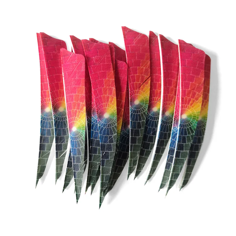 24pcs Archery 4 Inch Turkey Arrow Feather Right Wings DIY Shield Shape Arrow Vanes 